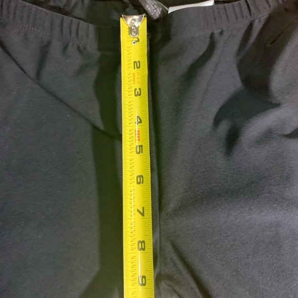 Nike Dri-Fit Front Zip Pants Women's Large Black Stretch Leggings Mid Rise - Picture 6 of 9